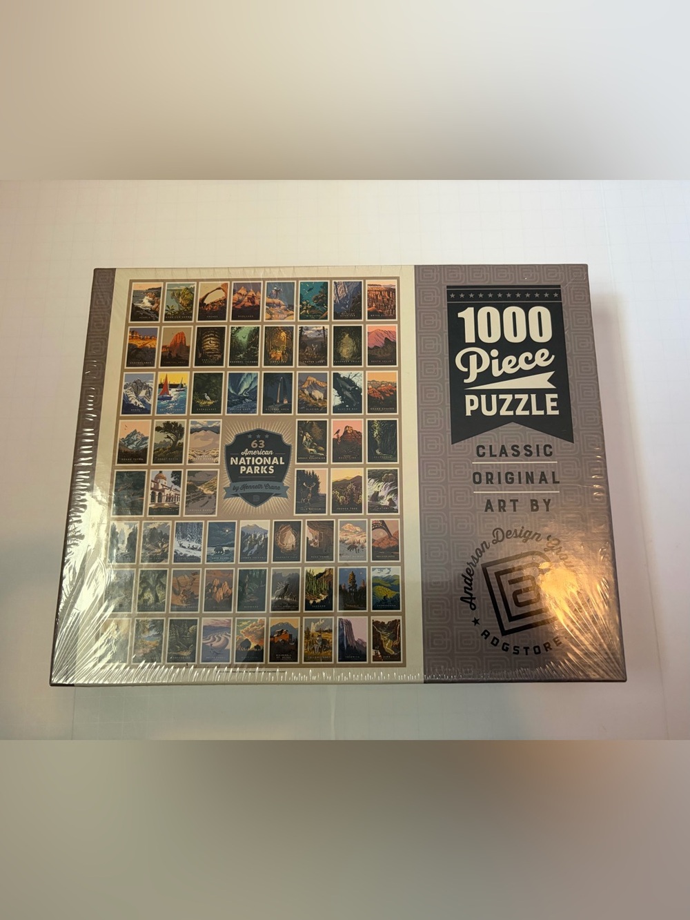 Puzzle 1000 pieces 19” x 27” ~ 63 American National Parks - NEW SEALED